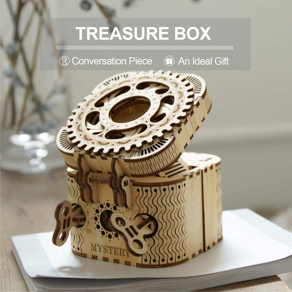 Password Treasure Box 3D Wooden Puzzle Kit Toys GYOBY® TOYS