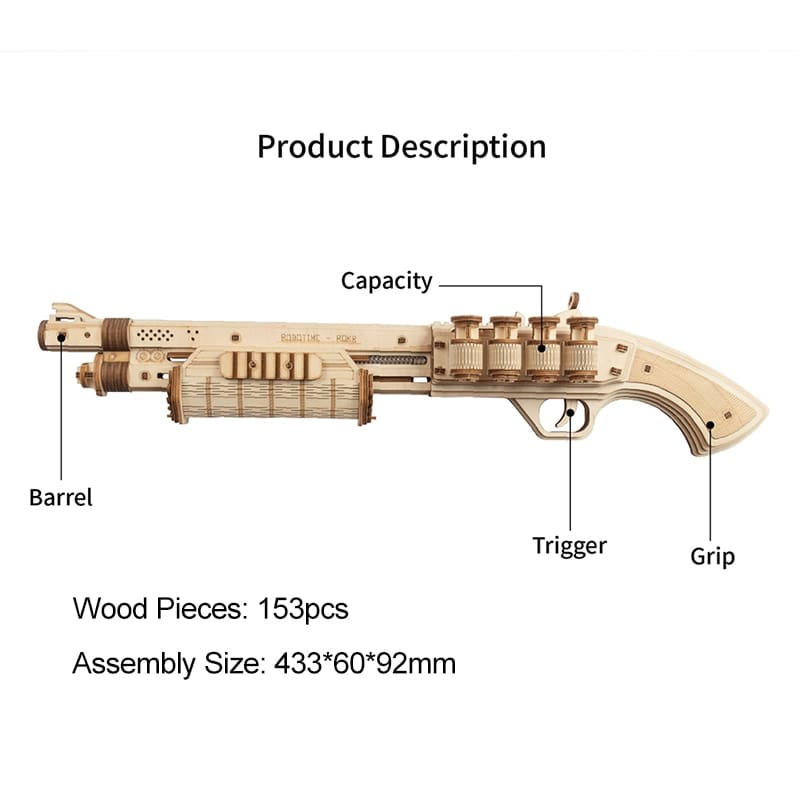 Gun Blocks 3D Wooden Puzzle Kit Toys GYOBY® TOYS