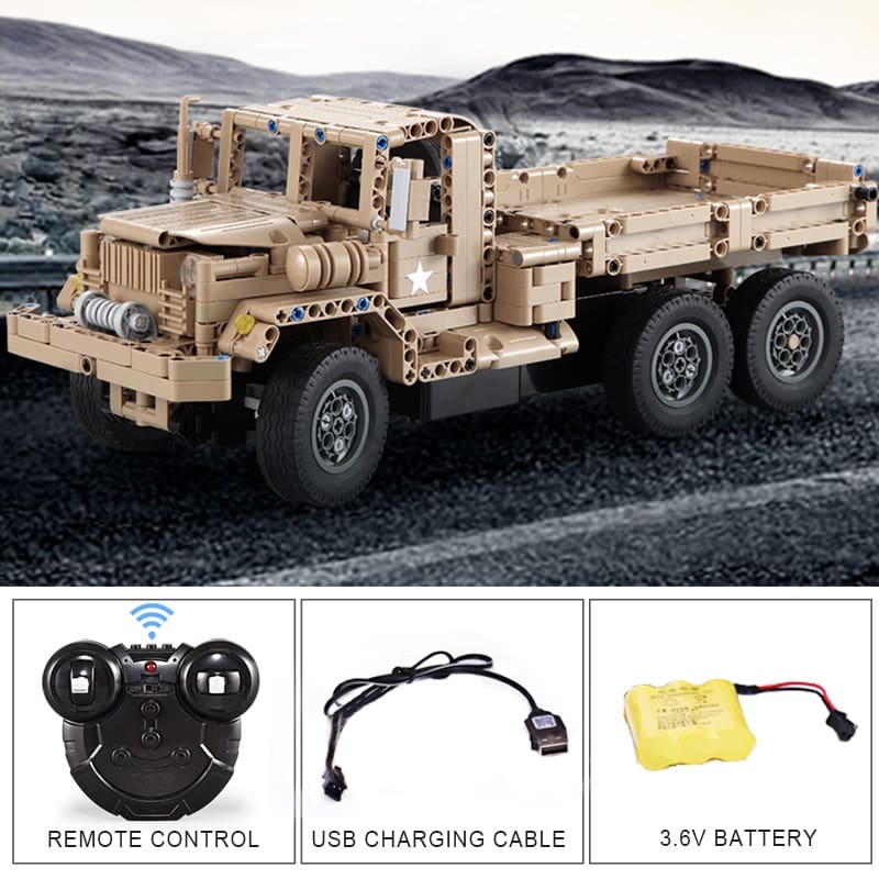 Military RC Truck DIY Model Building Blocks Toy GYOBY® TOYS