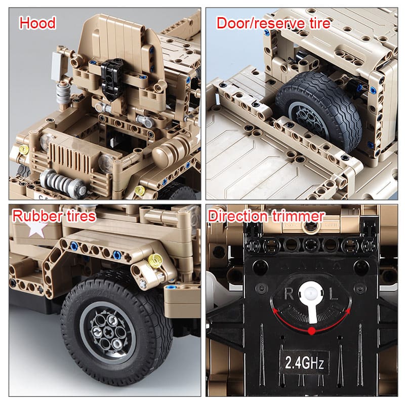 Military RC Truck DIY Model Building Blocks Toy GYOBY® TOYS