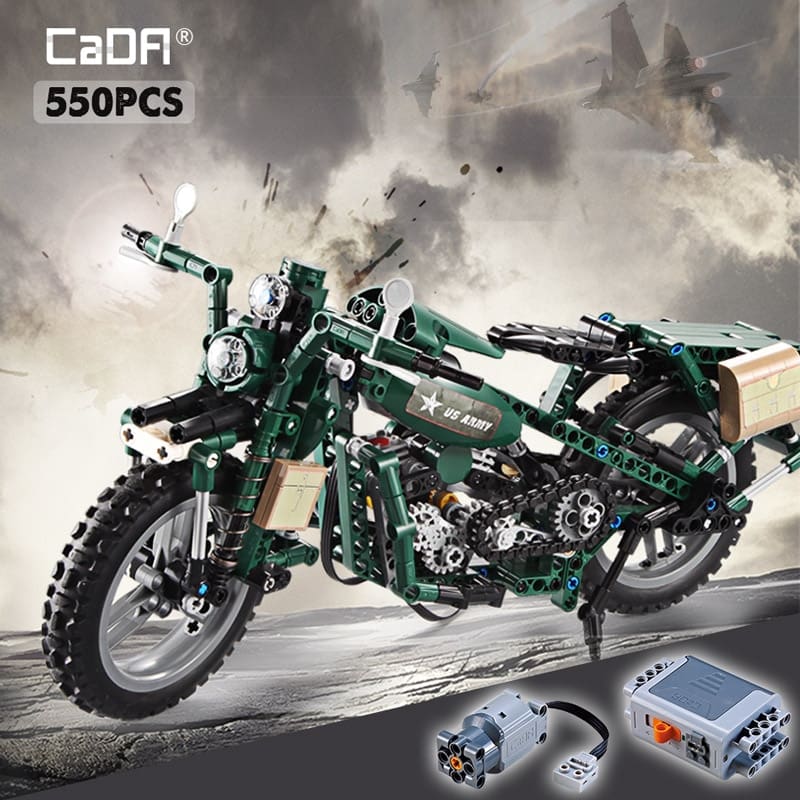 World War 2 Motorcycle DIY Model Building Blocks Toy - GYOBY TOYS