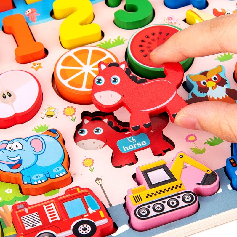 8 Variations Wooden Educational Board Toy GYOBY® TOYS
