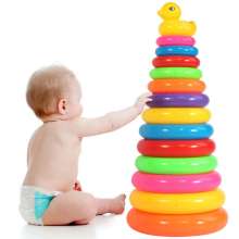 Rainbow Stacking Rings Baby Toy