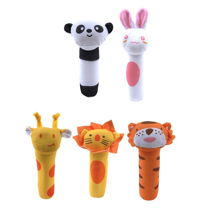 Cartoon Animal Baby Rattle and Plush Toy GYOBY® TOYS