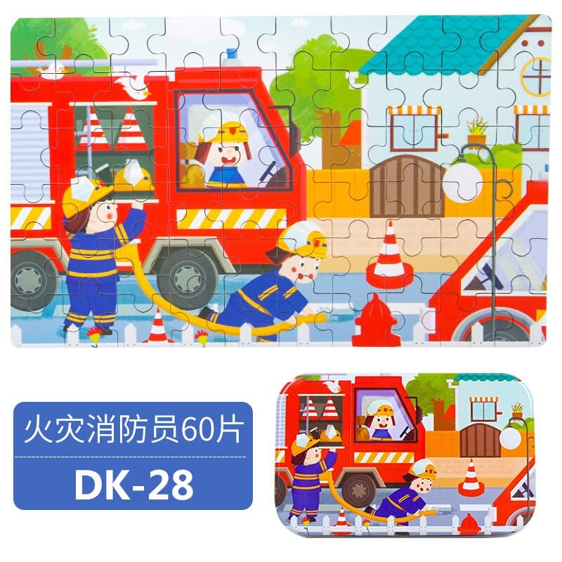 60 Pieces Wooden Jigsaw Puzzles for Kids GYOBY TOYS