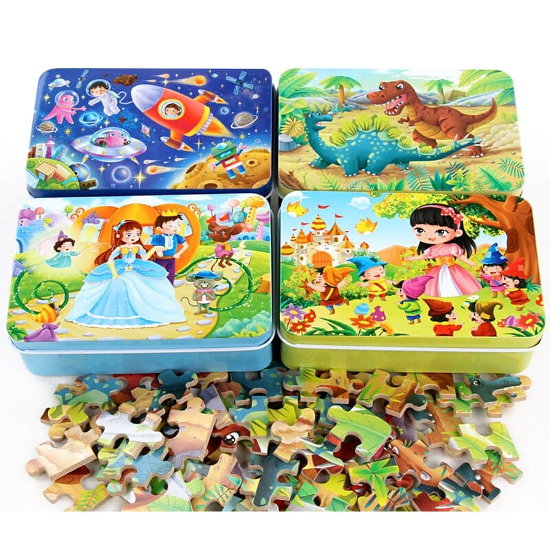 60 Pieces Wooden Cartoon Puzzle Toy for Kids GYOBY® TOYS