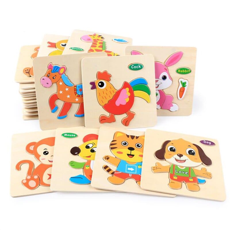 Fun Exquisite Wooden Jigsaw Puzzle Toy For Children GYOBY® TOYS