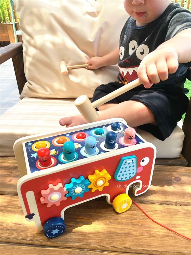 Wooden Whack a Mole Game Toy for Kids
