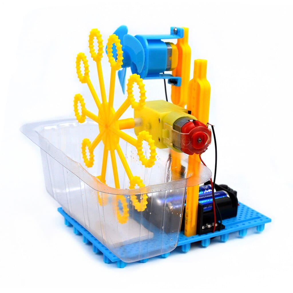 Children Educational DIY Automatic Bubble Machine Science Experiment Kits Educational Toys