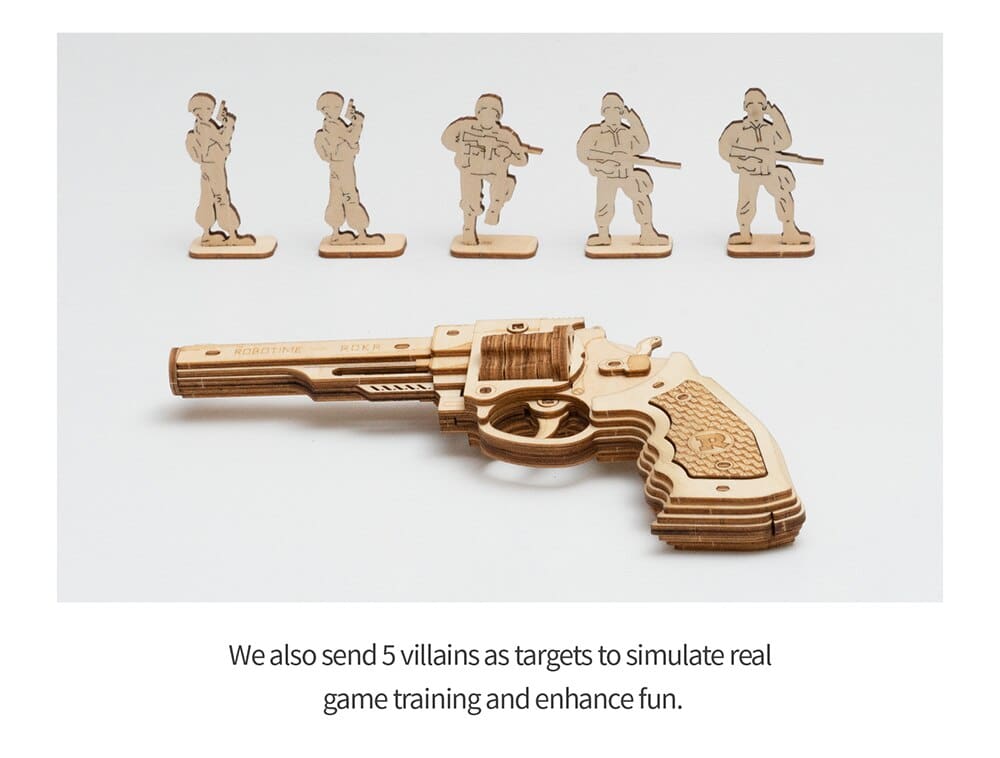 Gun Blocks 3D Wooden Puzzle Kit Toys
