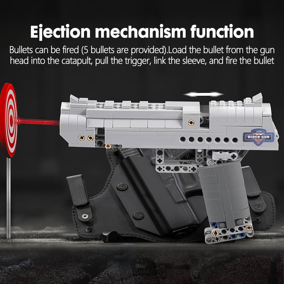 Desert Eagle Pistol Building Blocks Toy