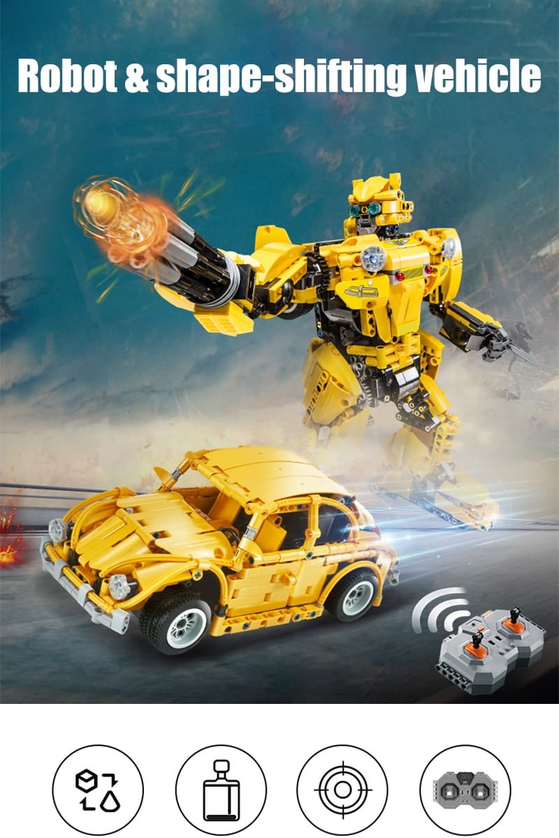 Deformation Robot and Car Building Blocks Toy