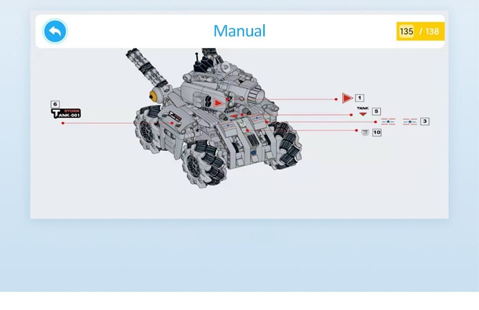 Military RC STORM Tank Building Blocks Toy