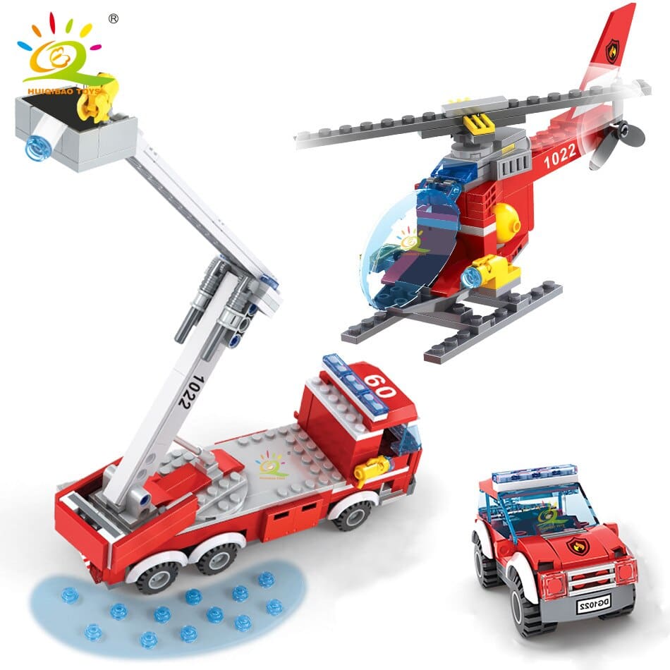 Fire Station Model Building Blocks Toy