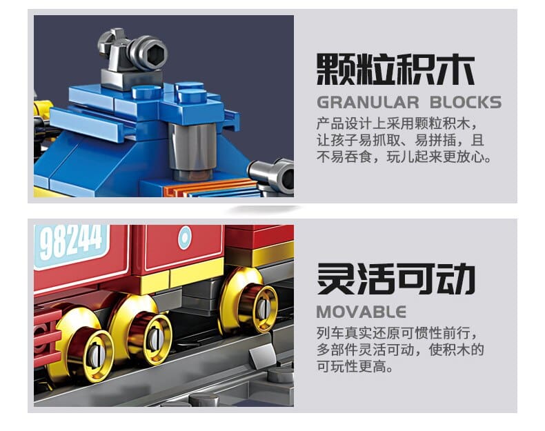 City Train Model Building Blocks Toy