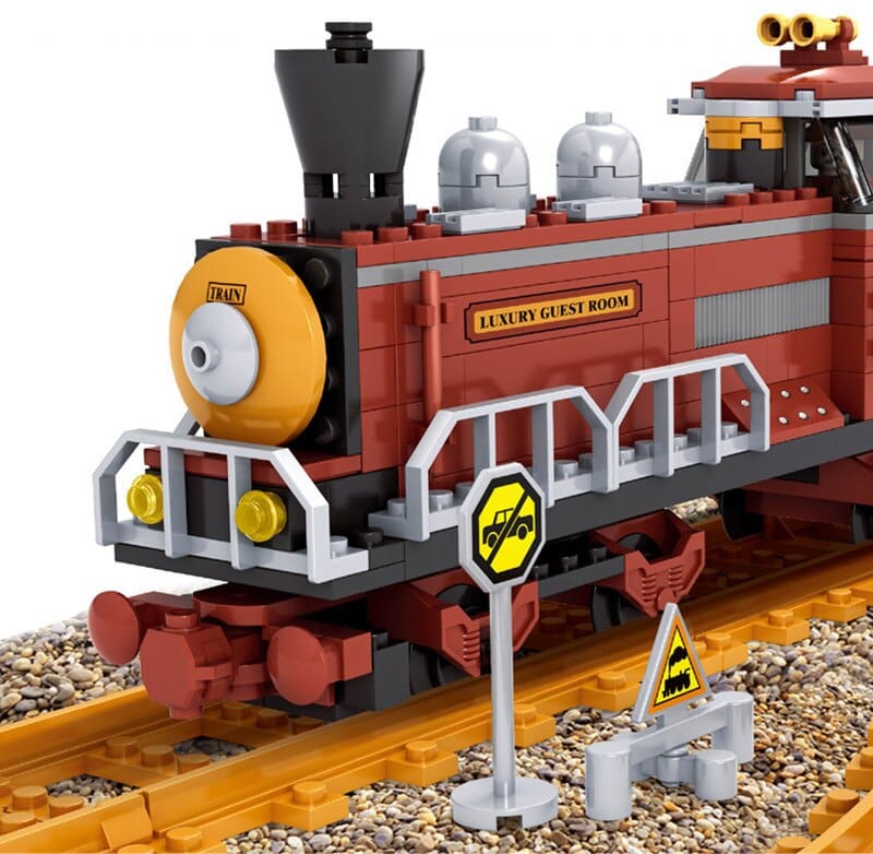 City Train Model Building Blocks Toy