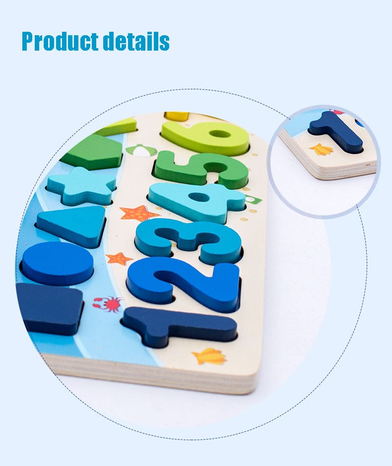 12 Variations Multi-function Wooden Educational Board Toy