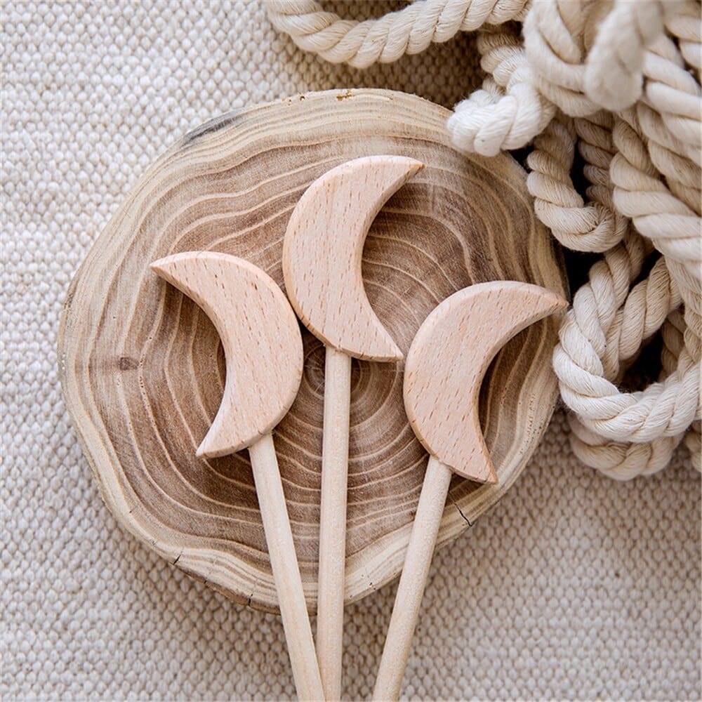 Wooden Baby Rattles Toy 2pcs