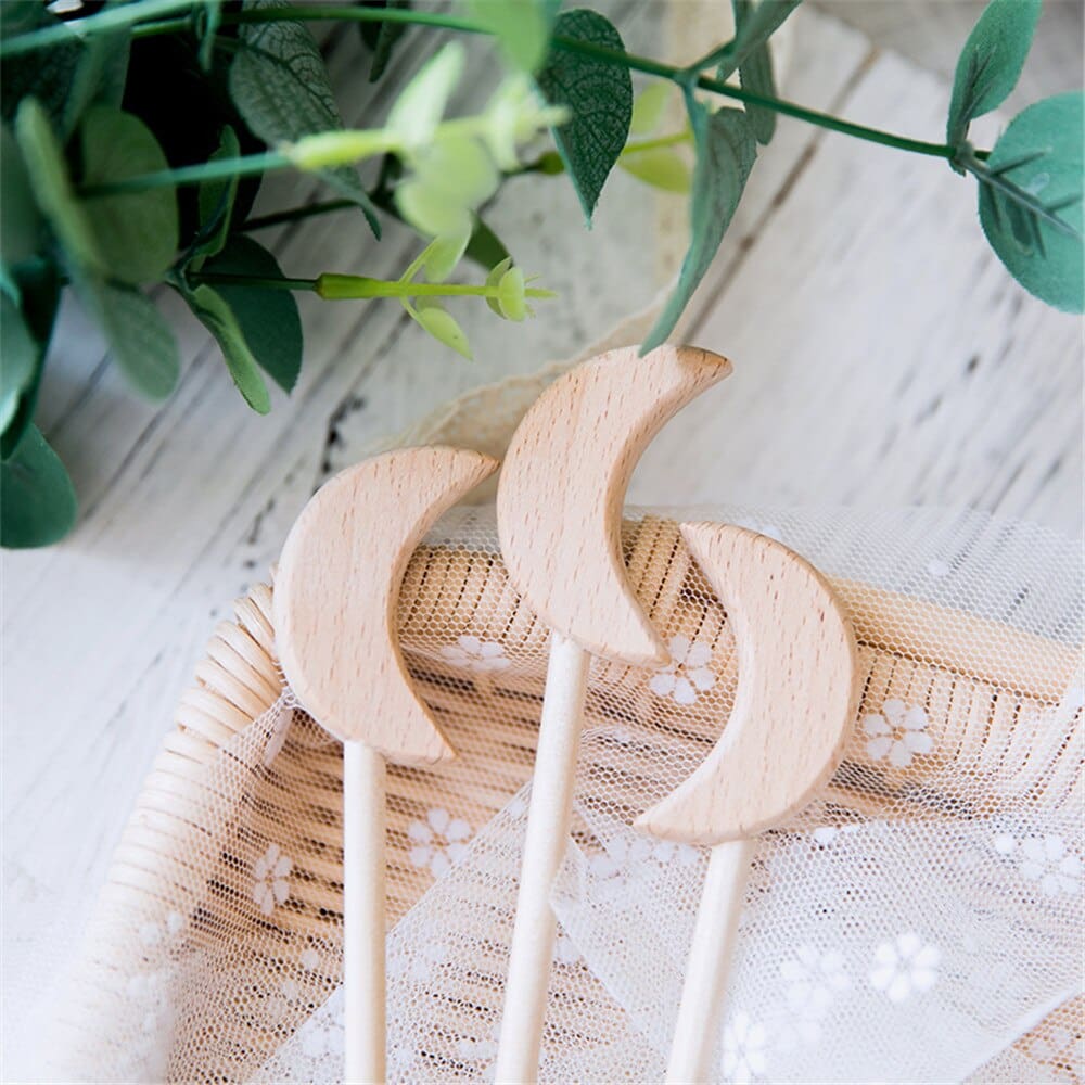 Wooden Baby Rattles Toy 2pcs