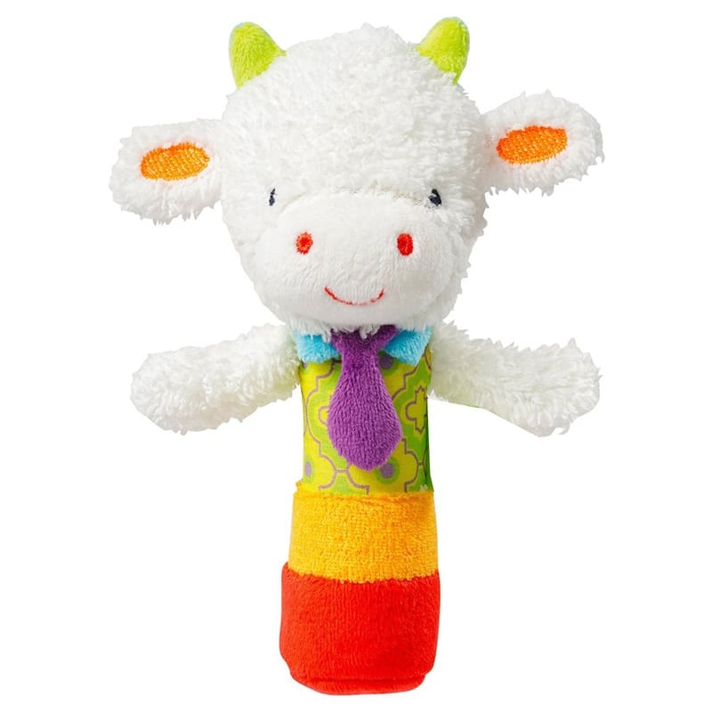 Cartoon Animal Baby Rattle and Plush Toy