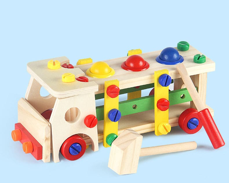DIY Wooden Car Creative Building Blocks Toy