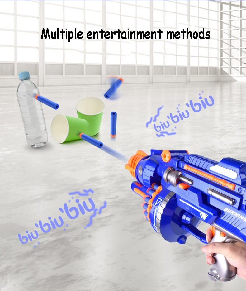 Realistic Gun Toy for 6.5cm Nerf Gun Darts