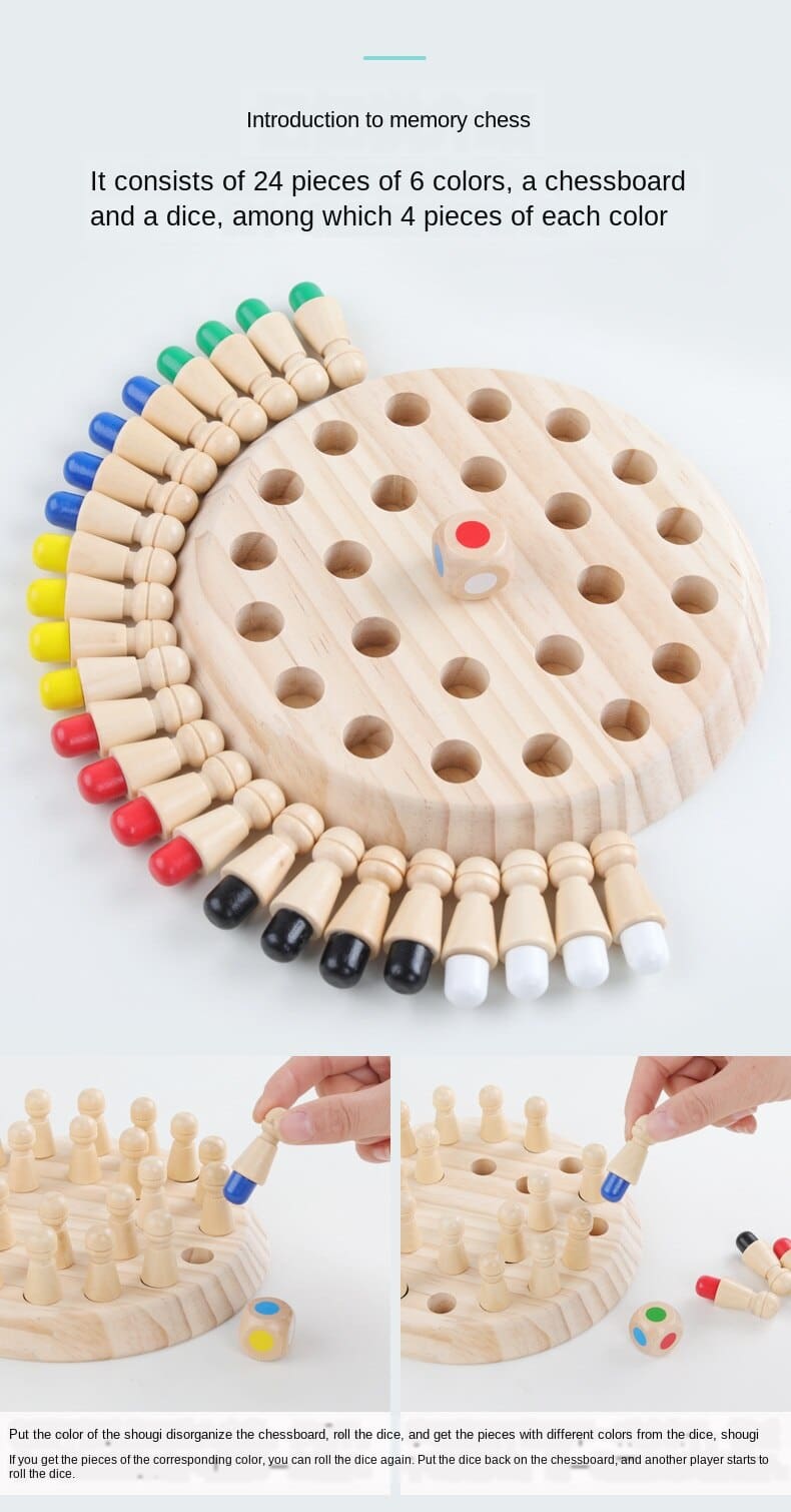 Wooden Memory Match Stick Chess Toy