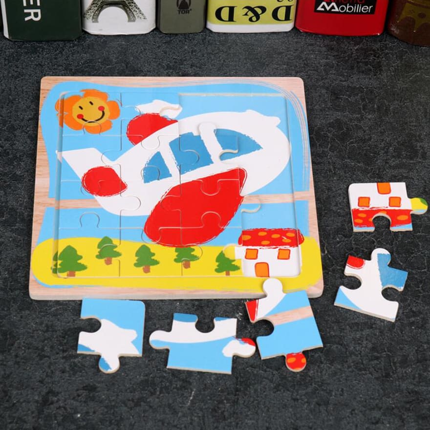 3D Wooden Jigsaw Puzzle Educational Toy for Kids