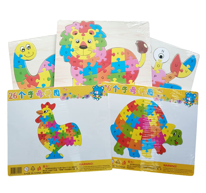 Animal Wooden Jigsaw Puzzle Toy for Kids