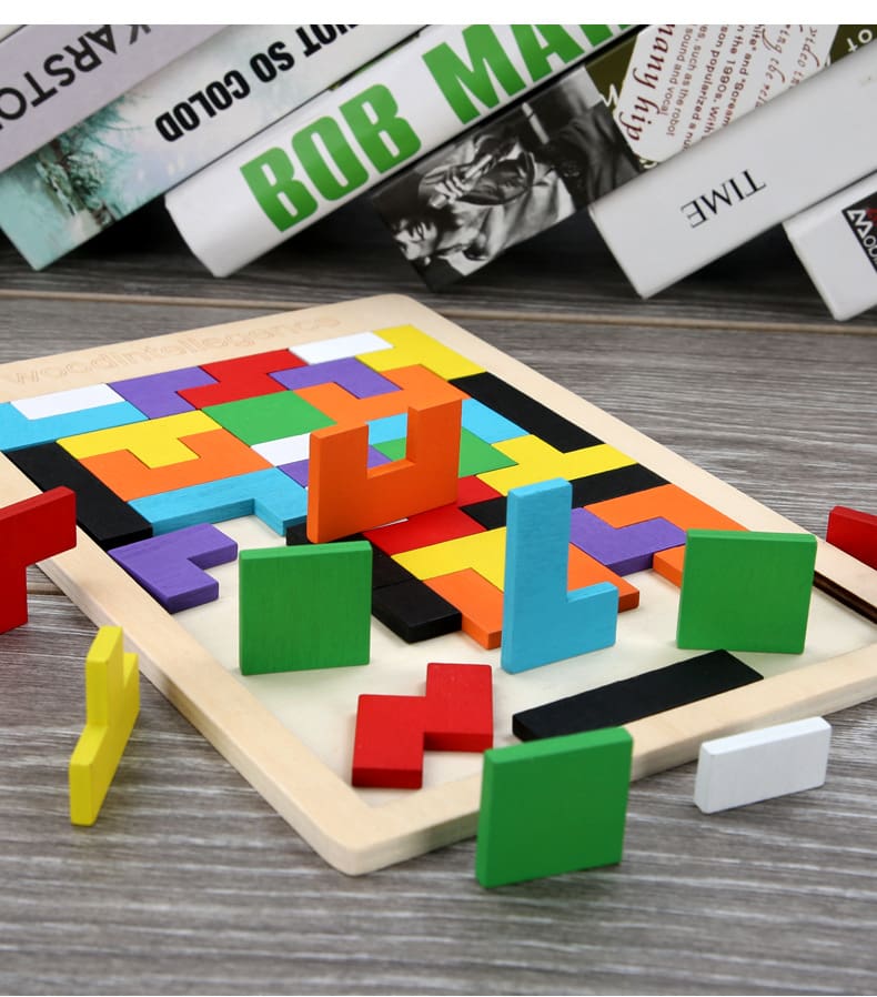 Colorful Wooden Tangram Puzzle Toy for Kids Mod2