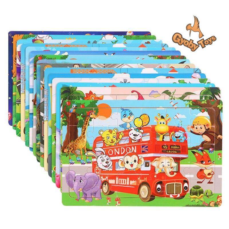 30 Pieces Wooden Jigsaw Puzzle Toy for Kids GYOBY® TOYS