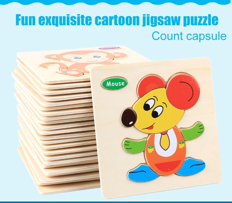 Fun Exquisite Wooden Jigsaw Puzzle Toy For Children