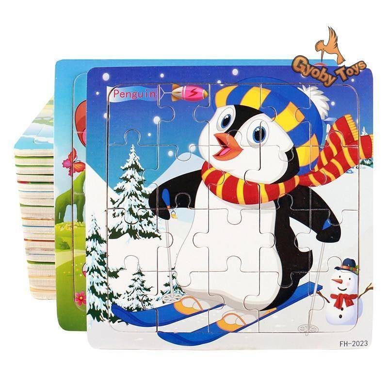20 Slices Wooden Jigsaw Puzzle Toy for Children GYOBY® TOYS
