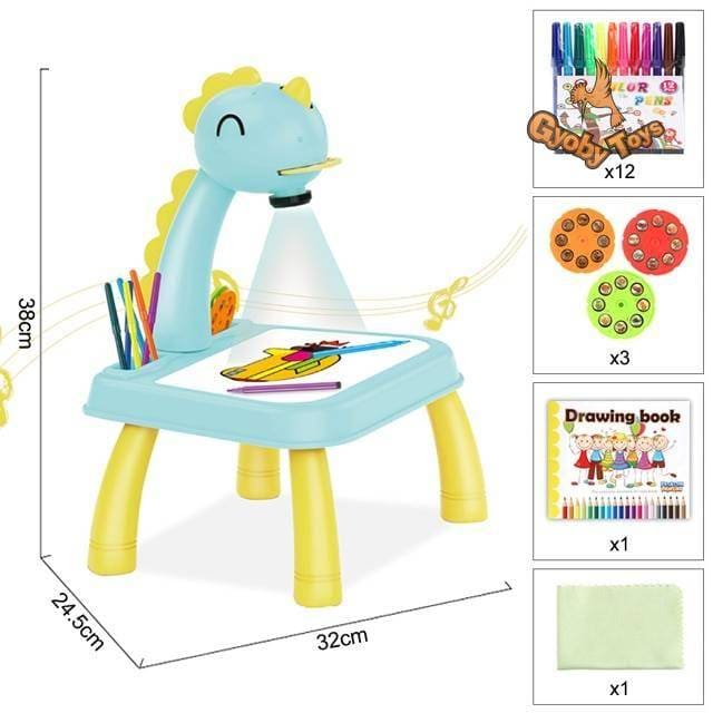 Led Projector Painting Art Drawing Board for Kids - GYOBY TOYS