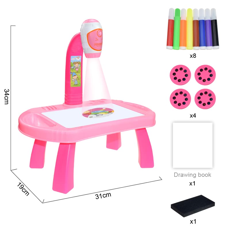 Led Projector Painting Art Drawing Board for Kids