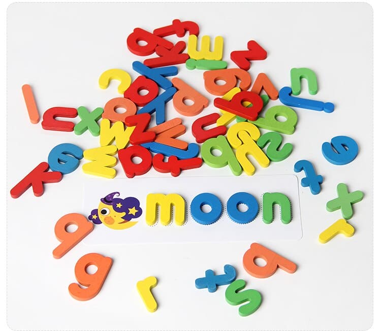 Wooden English Alphabet Puzzle Educational Toy