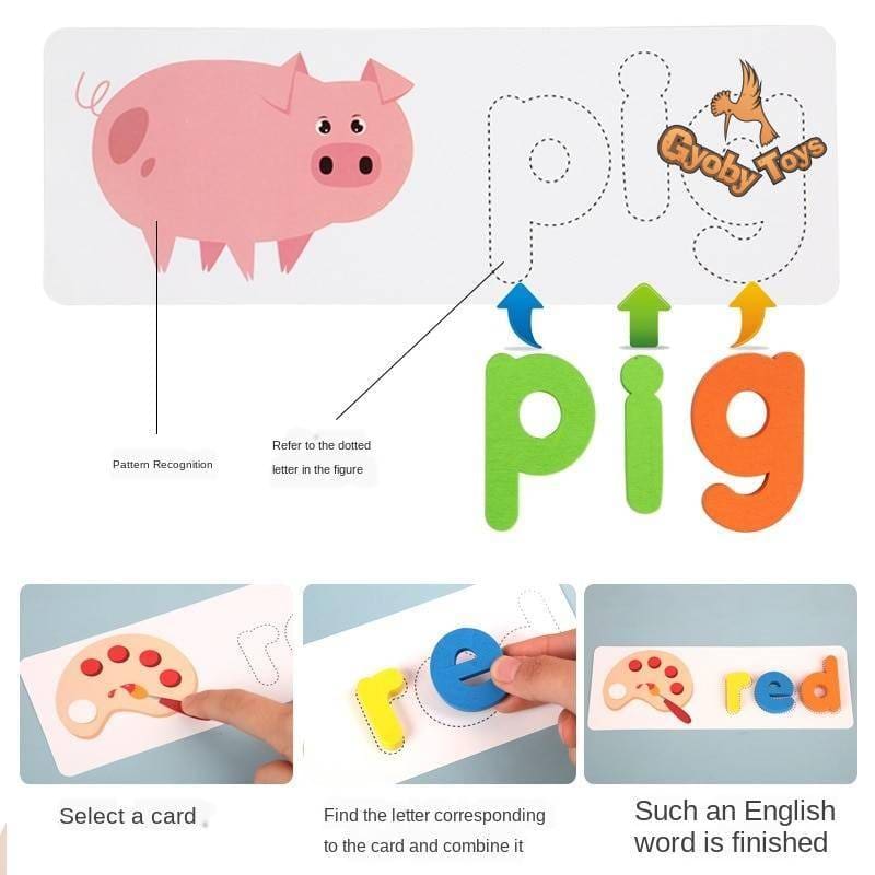 Wooden English Alphabet Puzzle Educational Toy GYOBY® TOYS