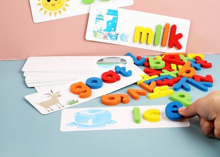 Wooden English Alphabet Puzzle Educational Toy