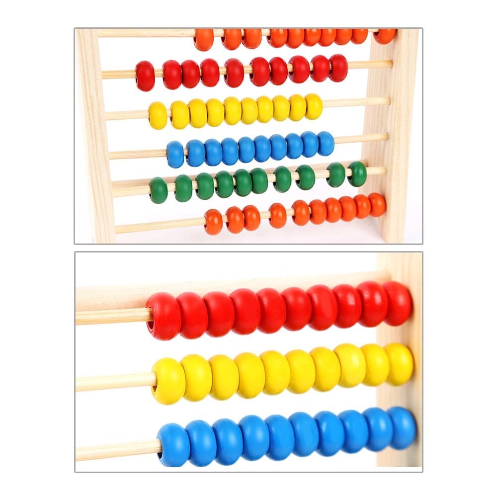 Classic Wooden Abacus Math Toy for Toddlers and Kids