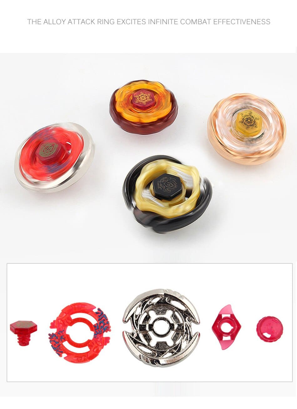Beyblade Metal Fusion Spinning Tops Toy with Dual Launchers
