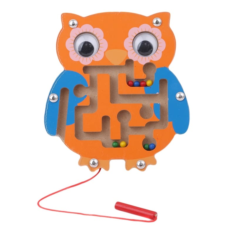 Magnetic Maze Wooden Puzzle Toy for Kids