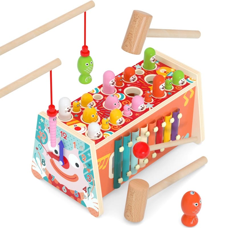 Wooden Whack a Mole Game Toy for Kids - GYOBY® TOYS