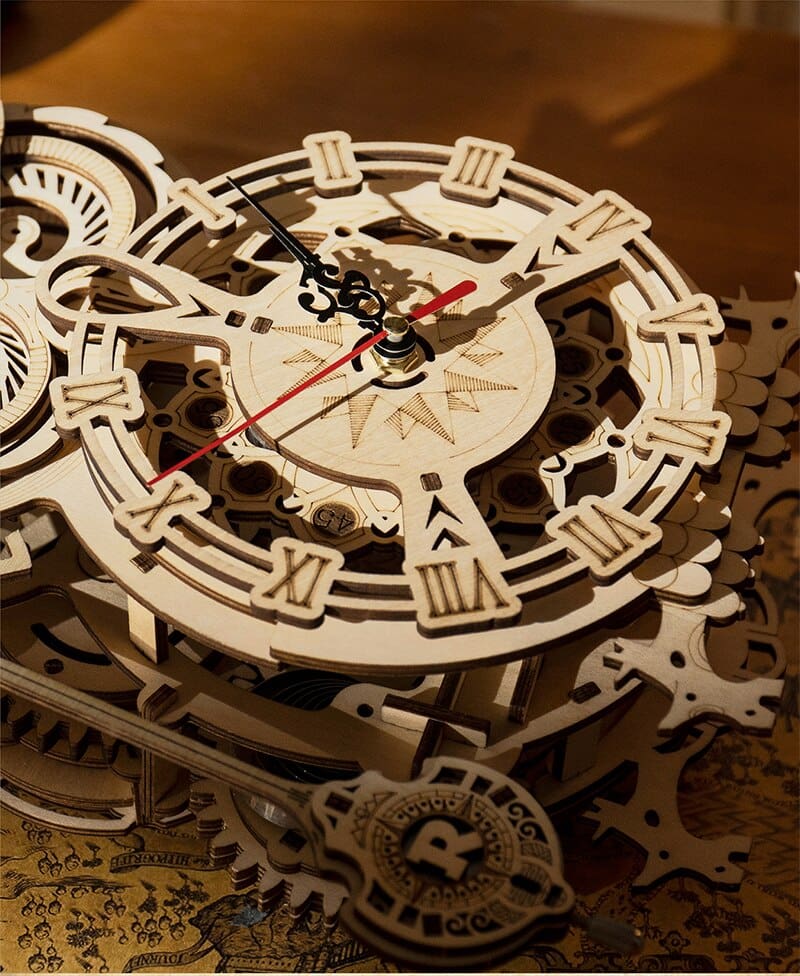 Owl Clock 3D Wooden Puzzle Kit Toys