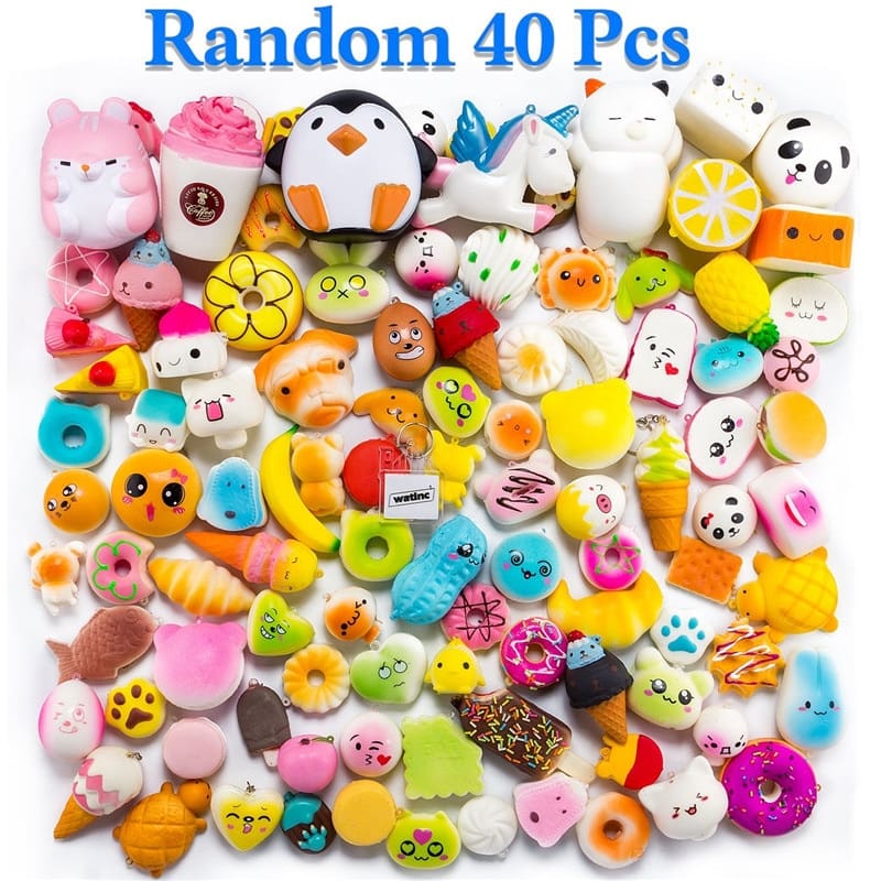 Random 40Pcs Mini Slow Rising Squishy - GYOBY TOYS