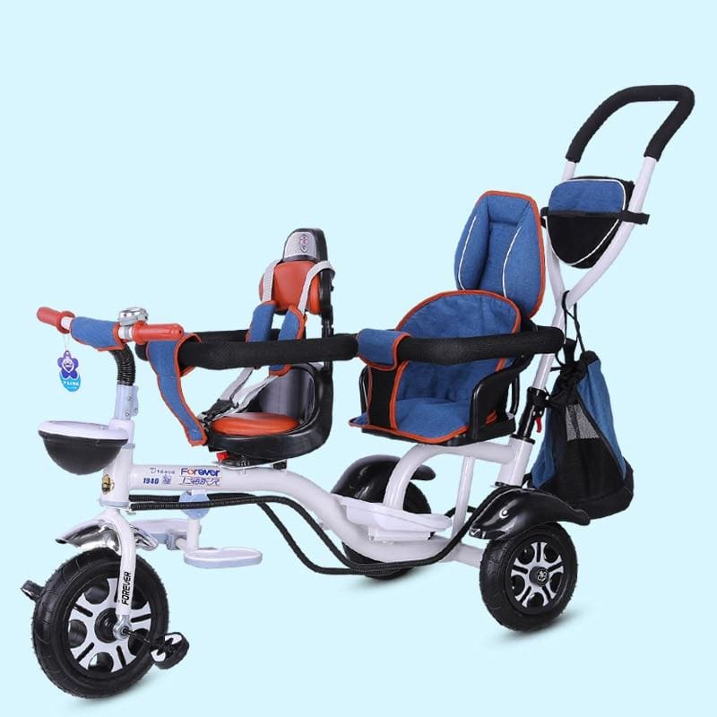 twin tricycle stroller