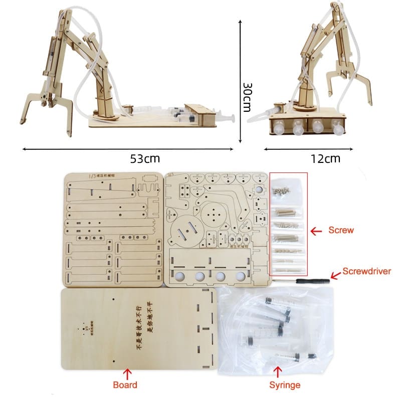 Hydraulic Mechanical Arm DIY Models Building Toy
