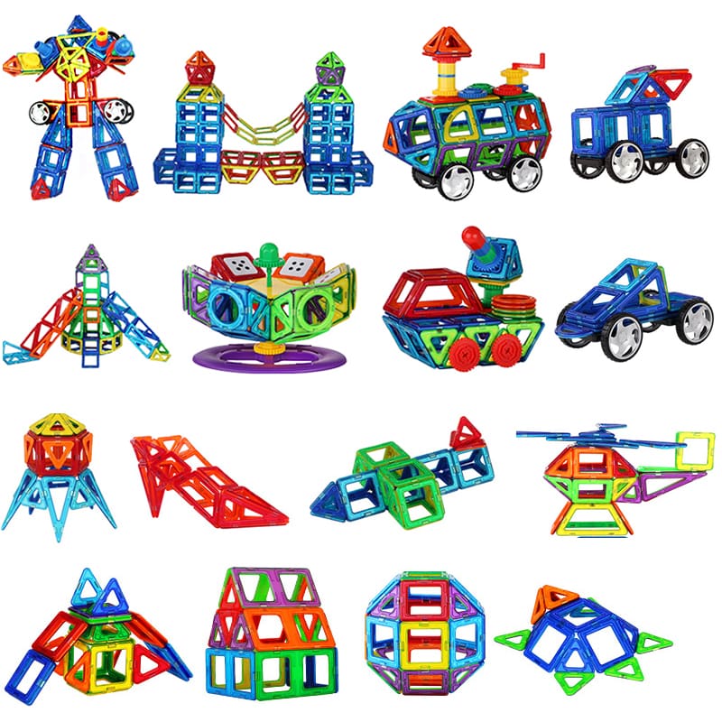 Big Size and Mini Size Magnet Building Tiles for Kids