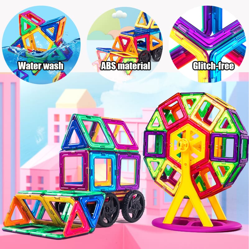 Big Size and Mini Size Magnet Building Tiles for Kids