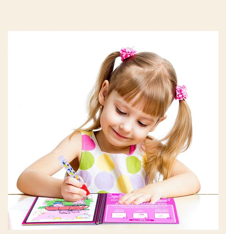 Montessori Magic Water Drawing Book for Kids Birthday Gift