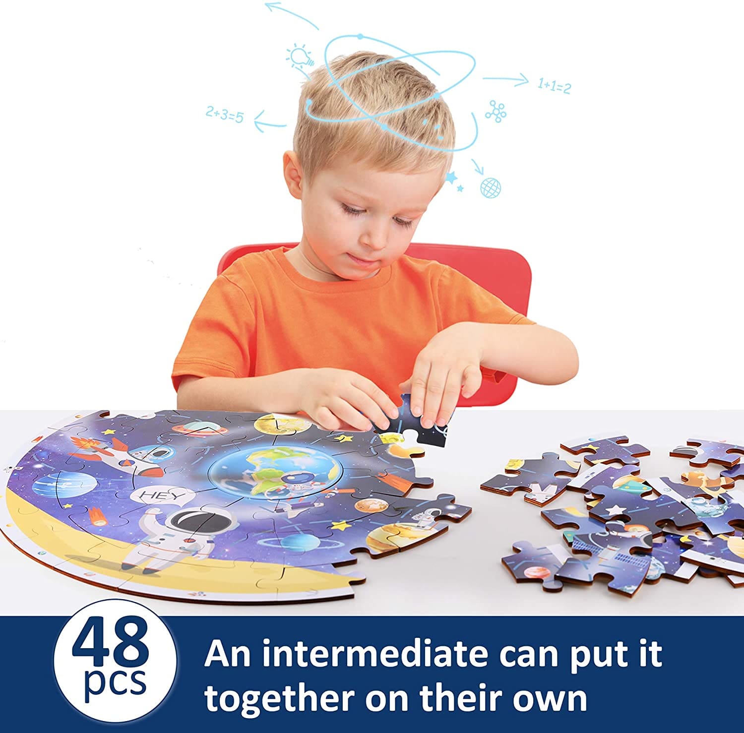 Space Planet Wooden Jigsaw Puzzle Toy Gift